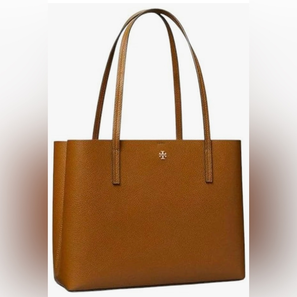 Tory Burch Women's medium Blake Pebbled Leather Center Zip Tote Purse